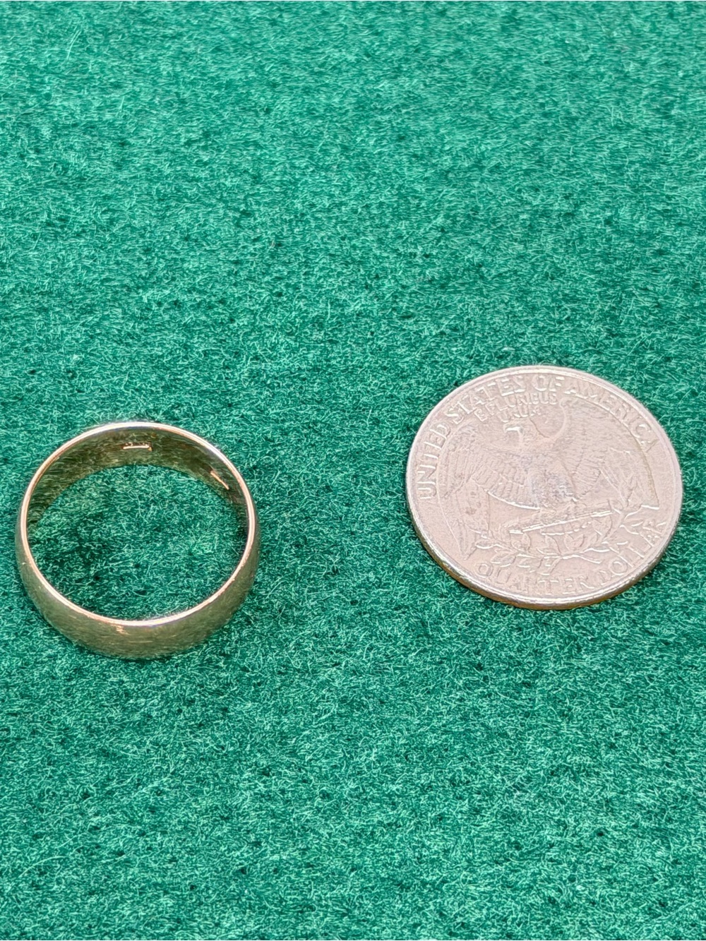 Vintage USSR 583 Rose Gold Band Ring | Soviet Era Gold Wedding Band | Size 8 - Picture 7 of 8